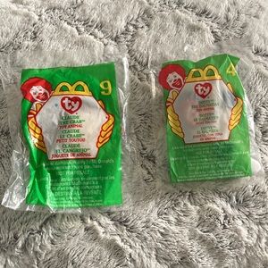 2 Vintage McDonald’s Ty Teenie Beanie Babies